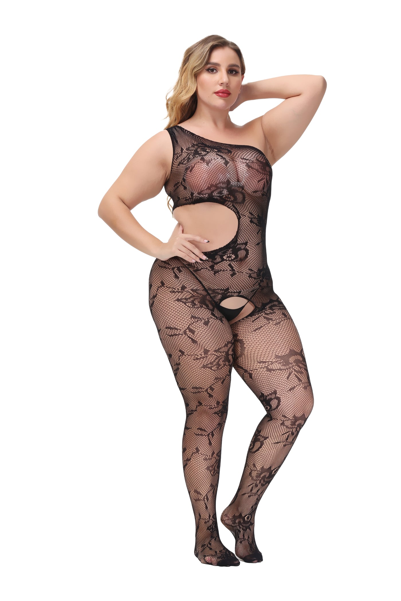 Bodystocking 211181-Plus-Size Side 2